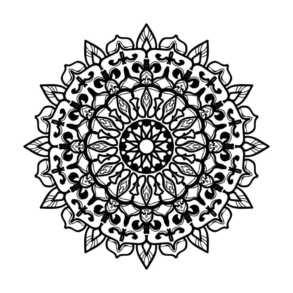 handgezeichnetes Mandala. dekoration in ethnischer orientalischer gekritzelverzierung. vektor