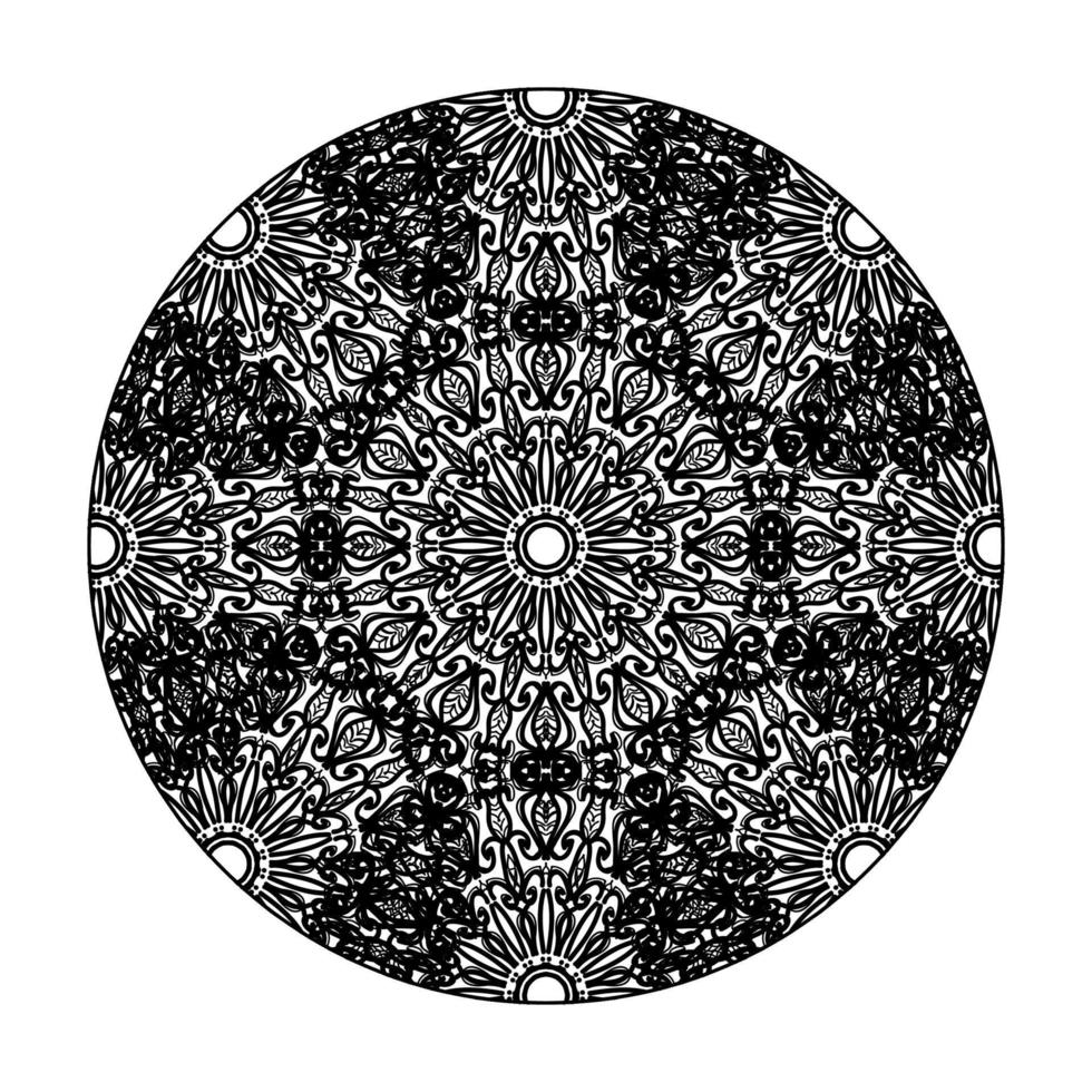 vektor rund abstrakt cirkel. mandala stil.