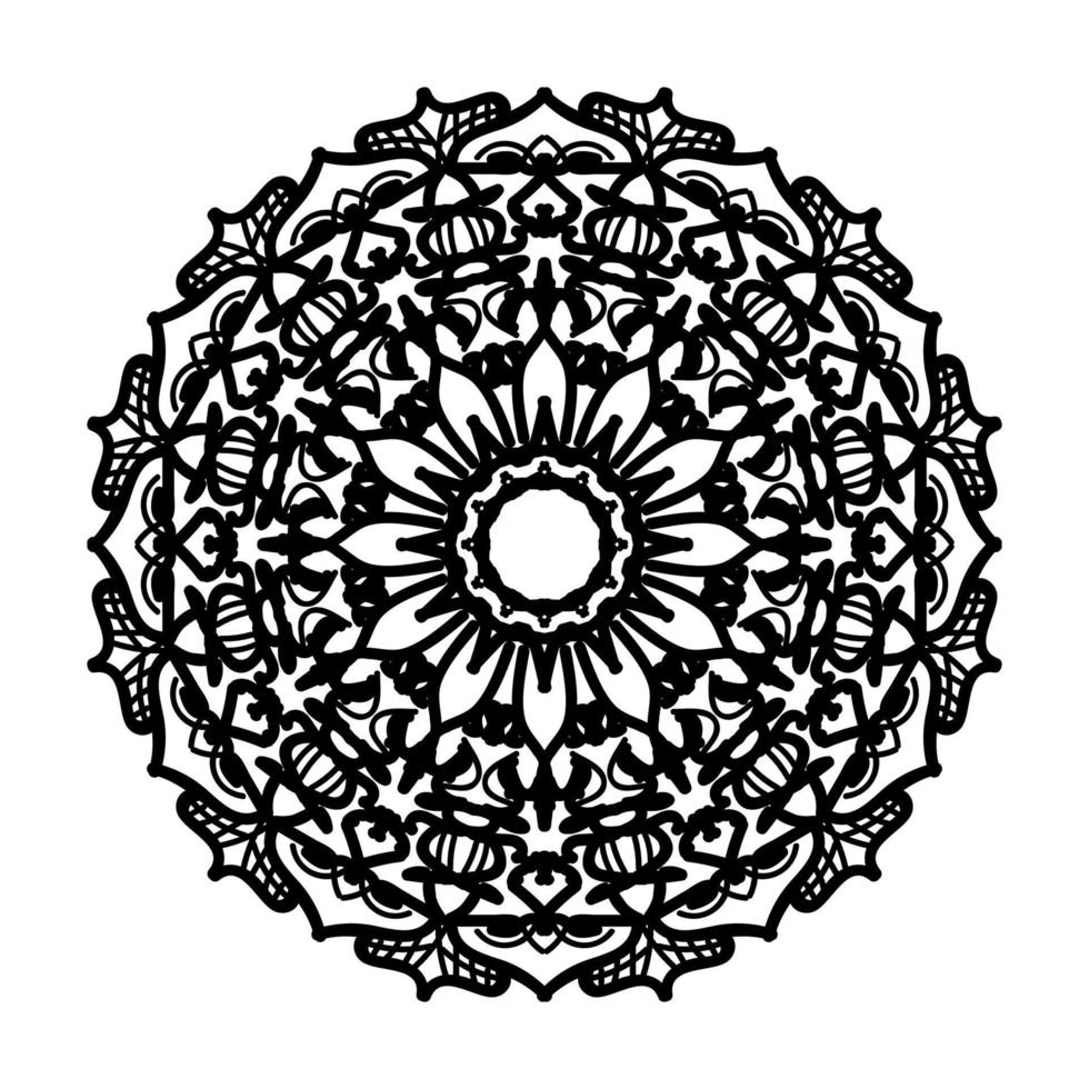 handgezeichnetes Mandala. dekoration in ethnischer orientalischer gekritzelverzierung. vektor