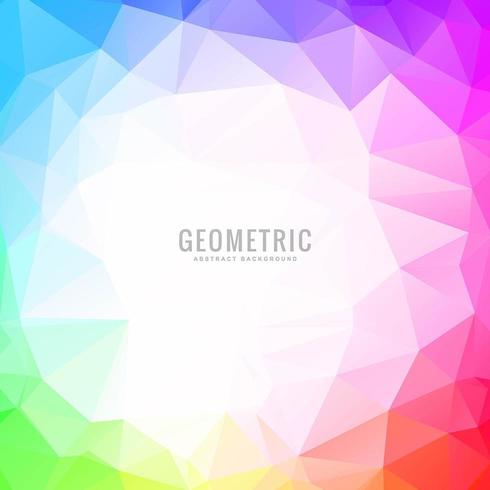 färgglad geometrisk bakgrund vektor