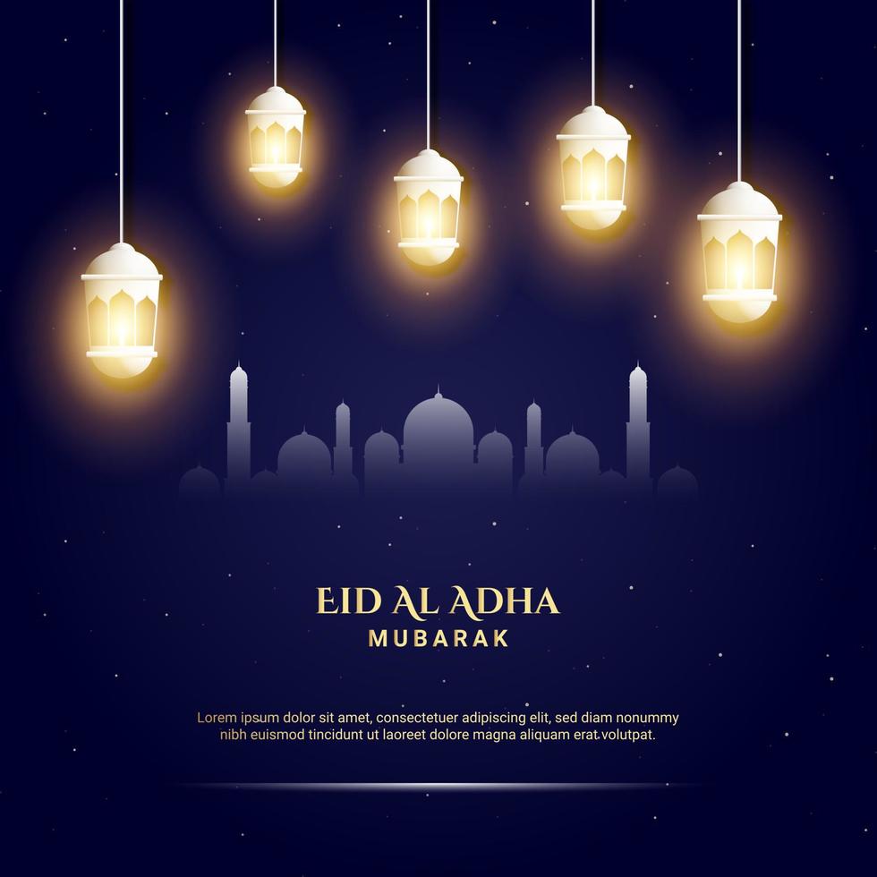 eid al adha hintergrund. geeignet für Grußkarten, Poster und andere. vektor