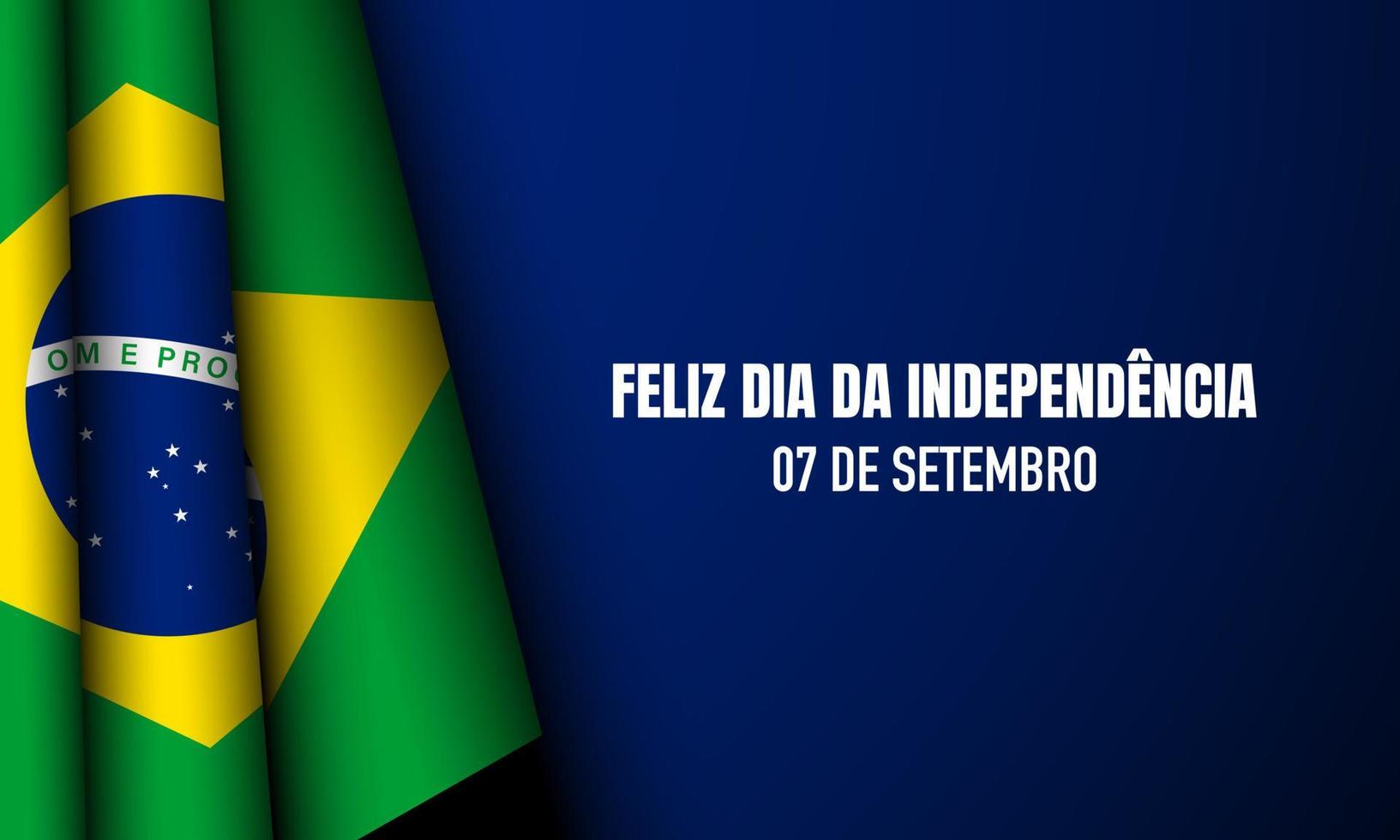 Brasiliens självständighetsdagen bakgrund. vektor