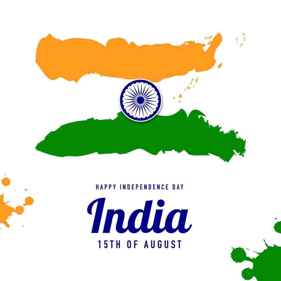 Indien självständighetsdagen bakgrund. vektor