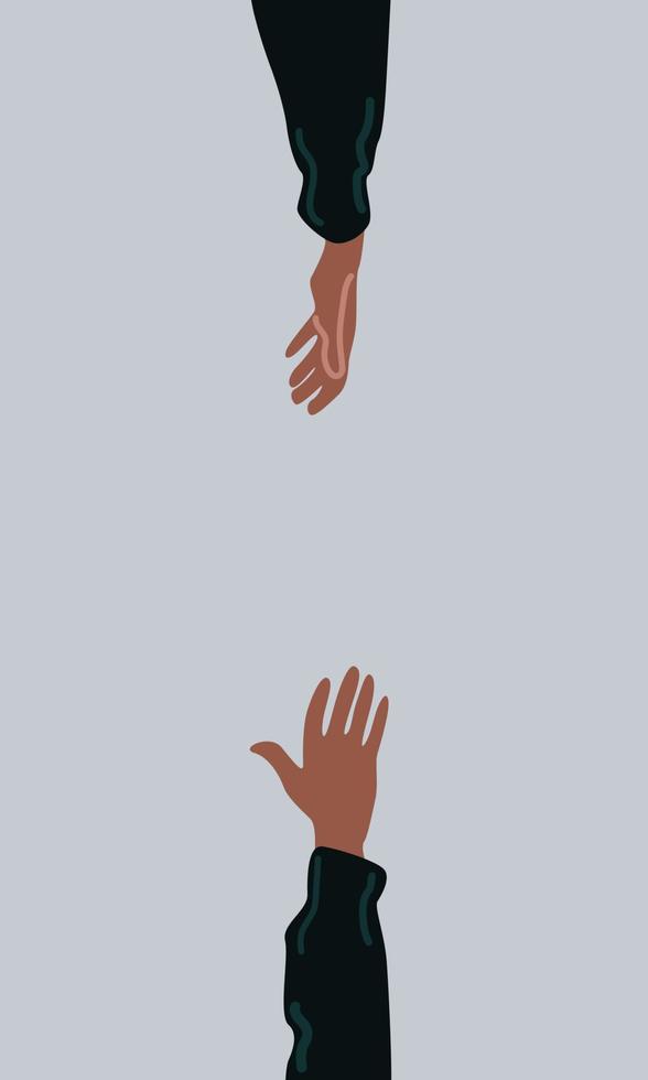 händer som visar olika gester vektor