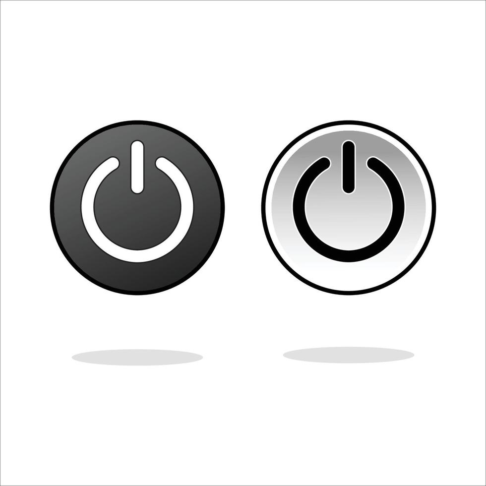 Power-Button-Icon-Vektor ein aus gut für Power-Off-Button oder Power-Icon in Web, Telefon-Apps und mehr. vektor