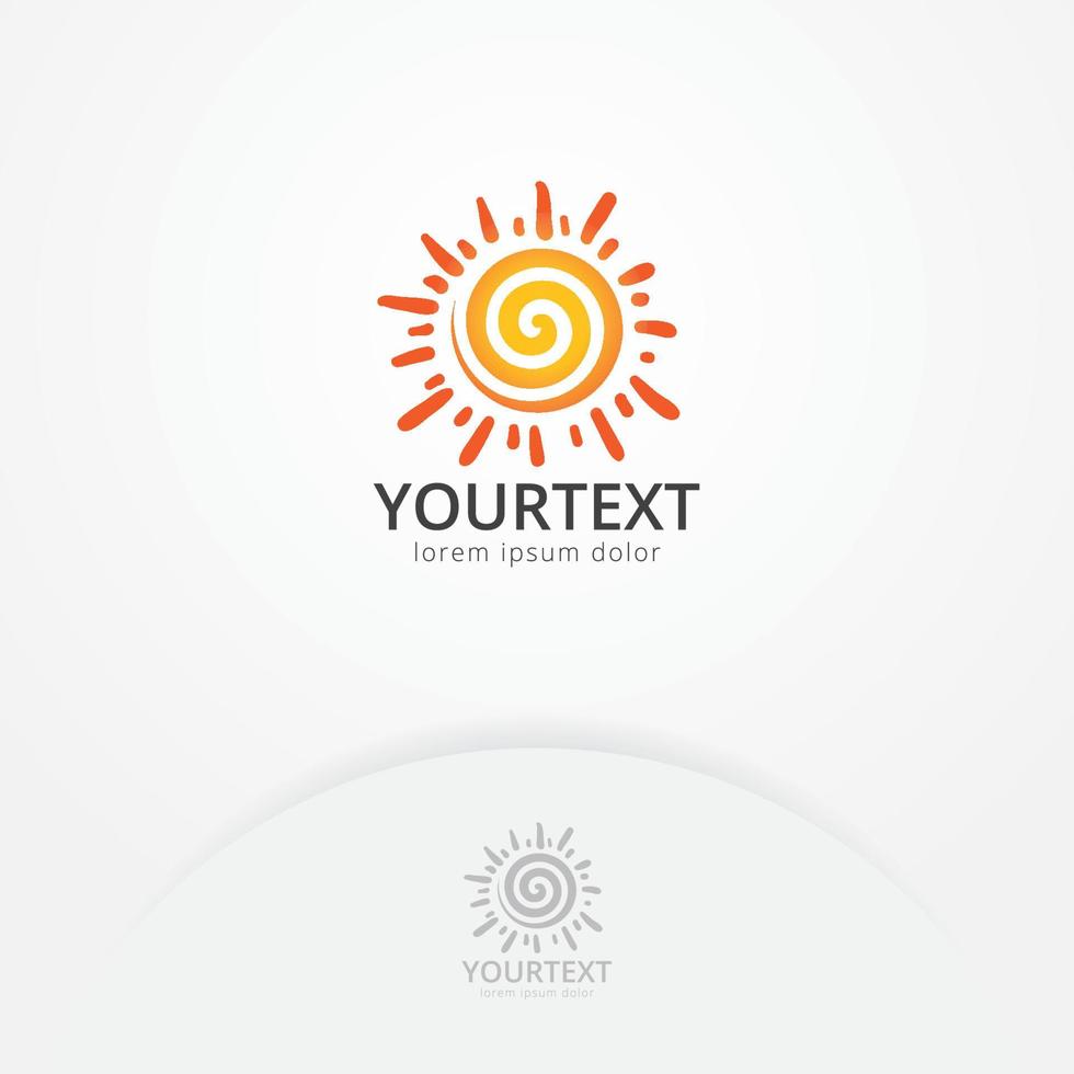 Sonne-Logo-Design vektor