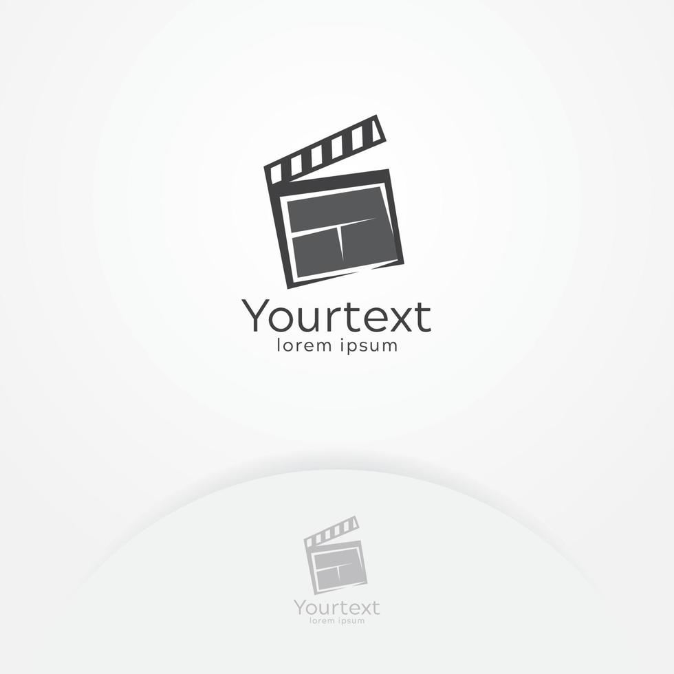 Logo-Design für die Filmproduktion vektor