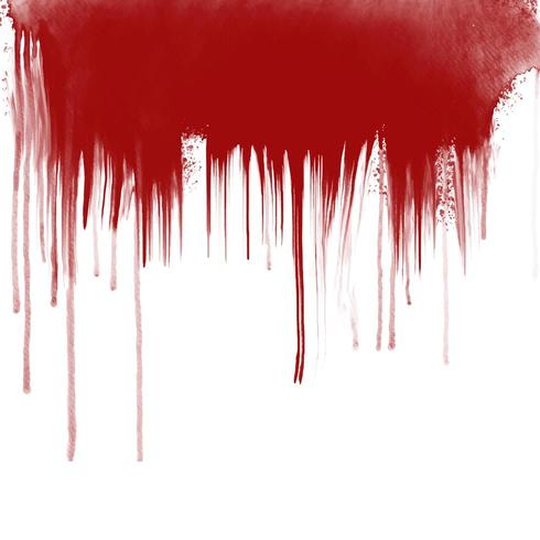 Blut tropft auf weißem Hintergrund vektor