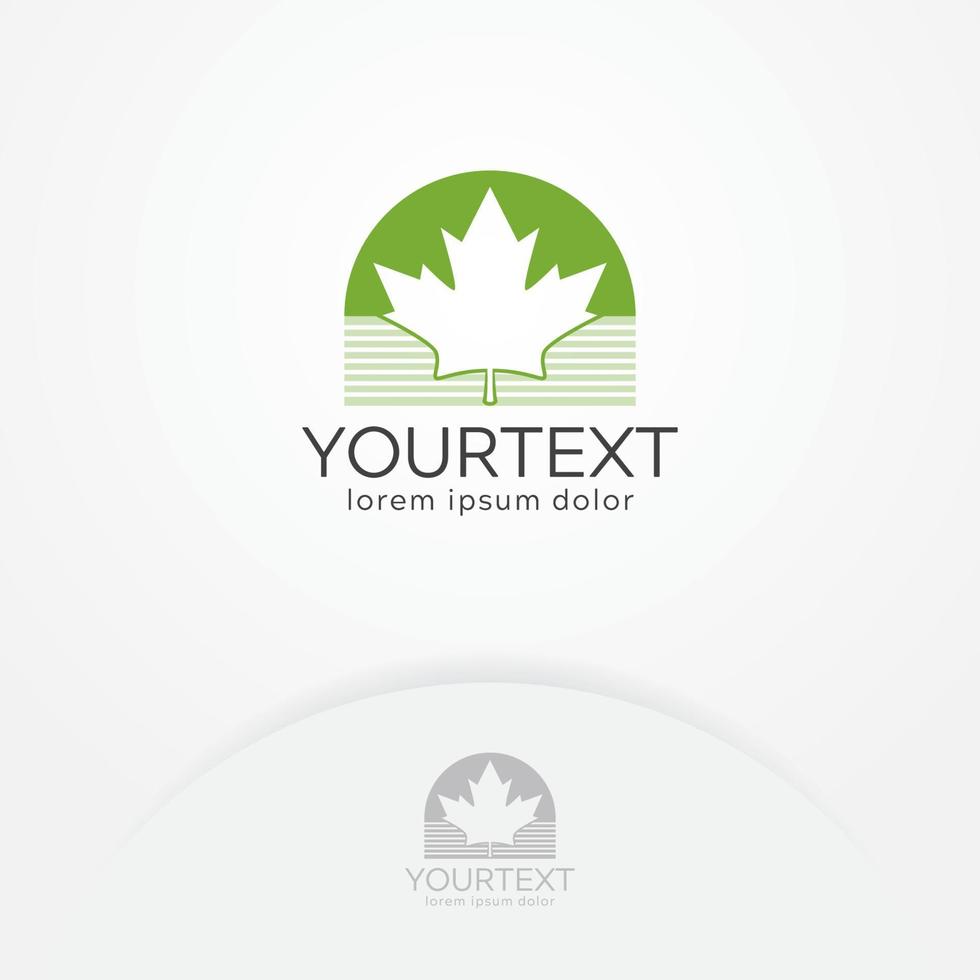 maple leaf logo design vektor