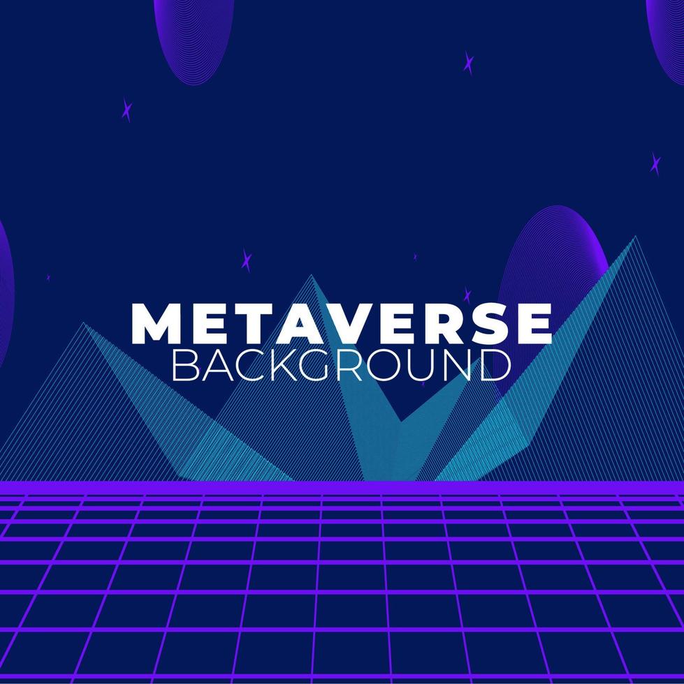 konzept der zukünftigen digitalen technologie metaverse vektor