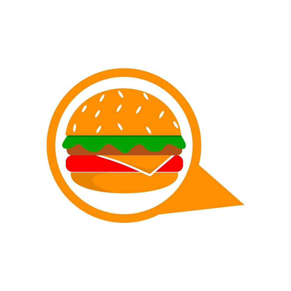 hamburgerikonvektor isolerad i vit bakgrund, vektor
