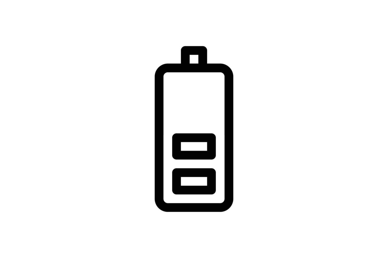Batteriestandssymbol Batteriestatus Linienstil kostenlos vektor