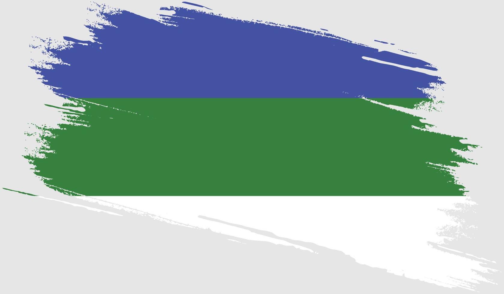 Komi-Flagge mit Grunge-Textur vektor