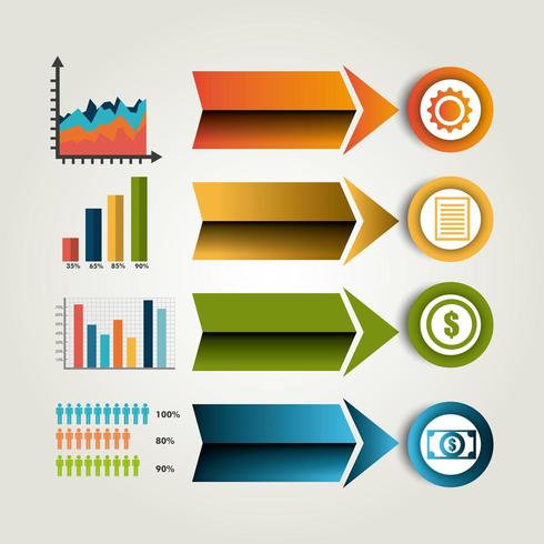 Weltverbindungen und Geschäft Infografik vektor