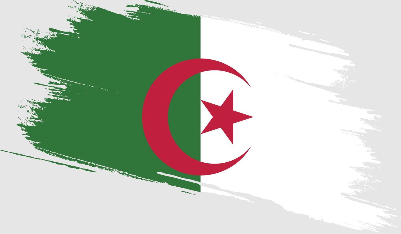 Algeriet flagga med grunge textur vektor