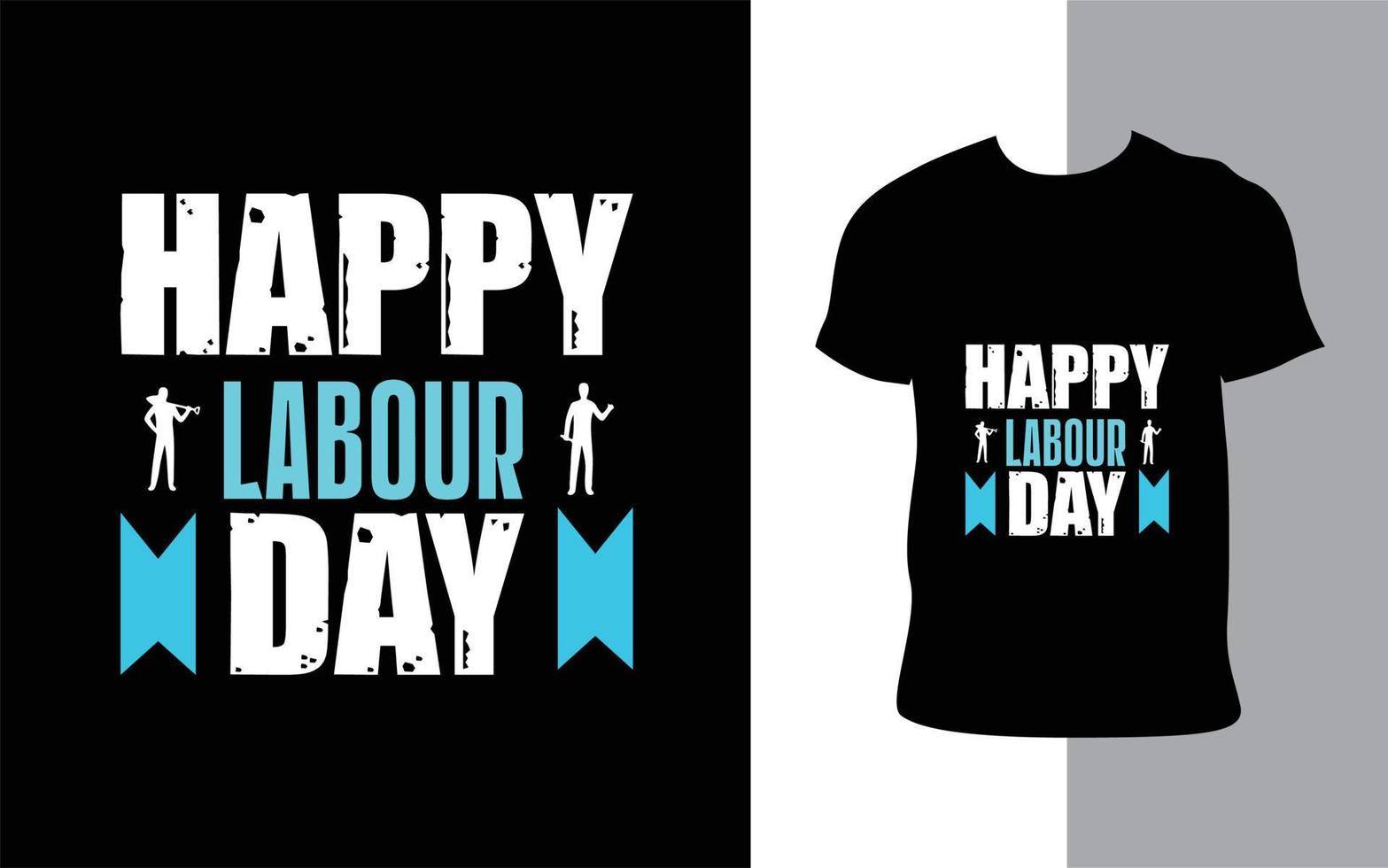 happy labor day typografi t-shirt design vektor