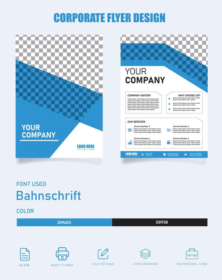 Corporate Business Flyer elf vektor