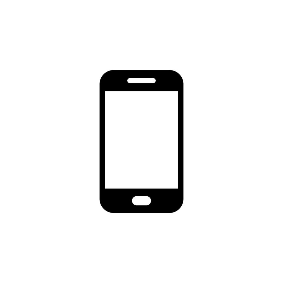 smartphone ikon vektor. mobiltelefon, mobiltelefon tecken symbol vektor
