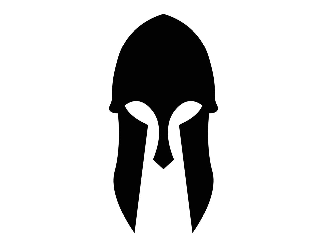 gladiator romersk mask symbol logotyp vektor