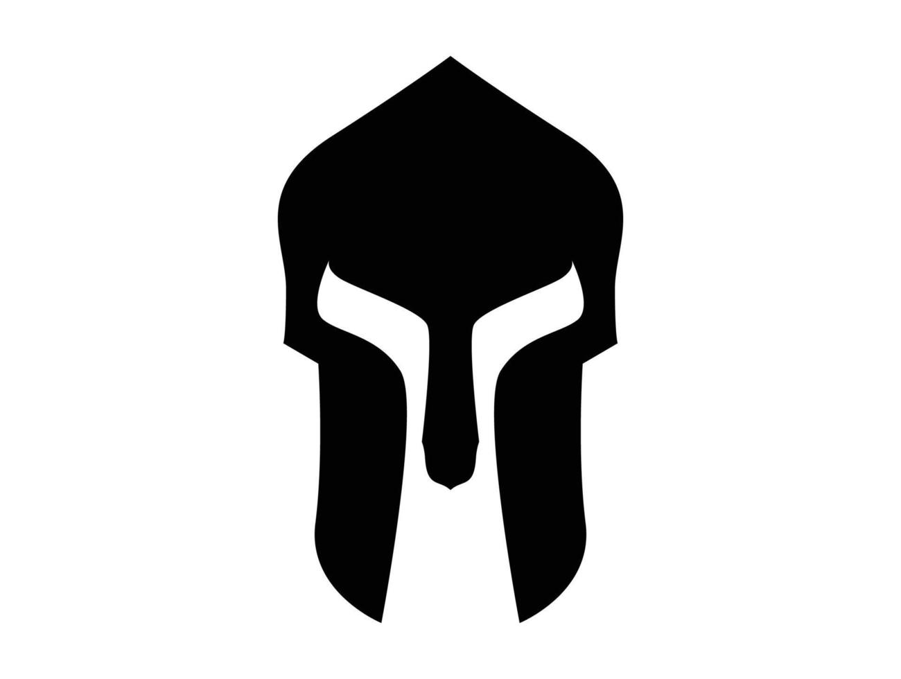 gladiator romersk mask symbol logotyp vektor