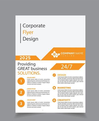 Lösungen Corporate Business Flyer vektor