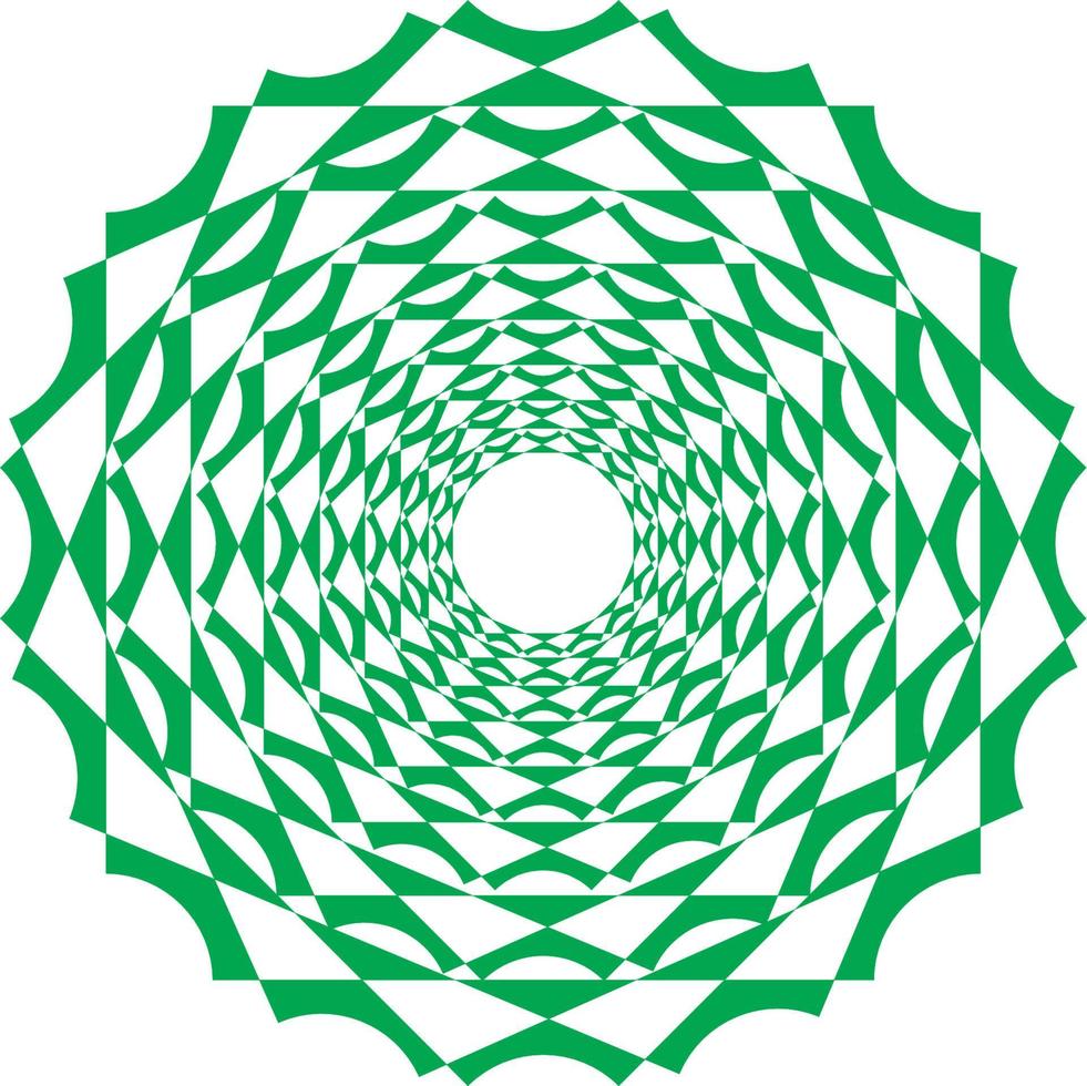 Kreis mit Grün und drei dimensions.eps vektor