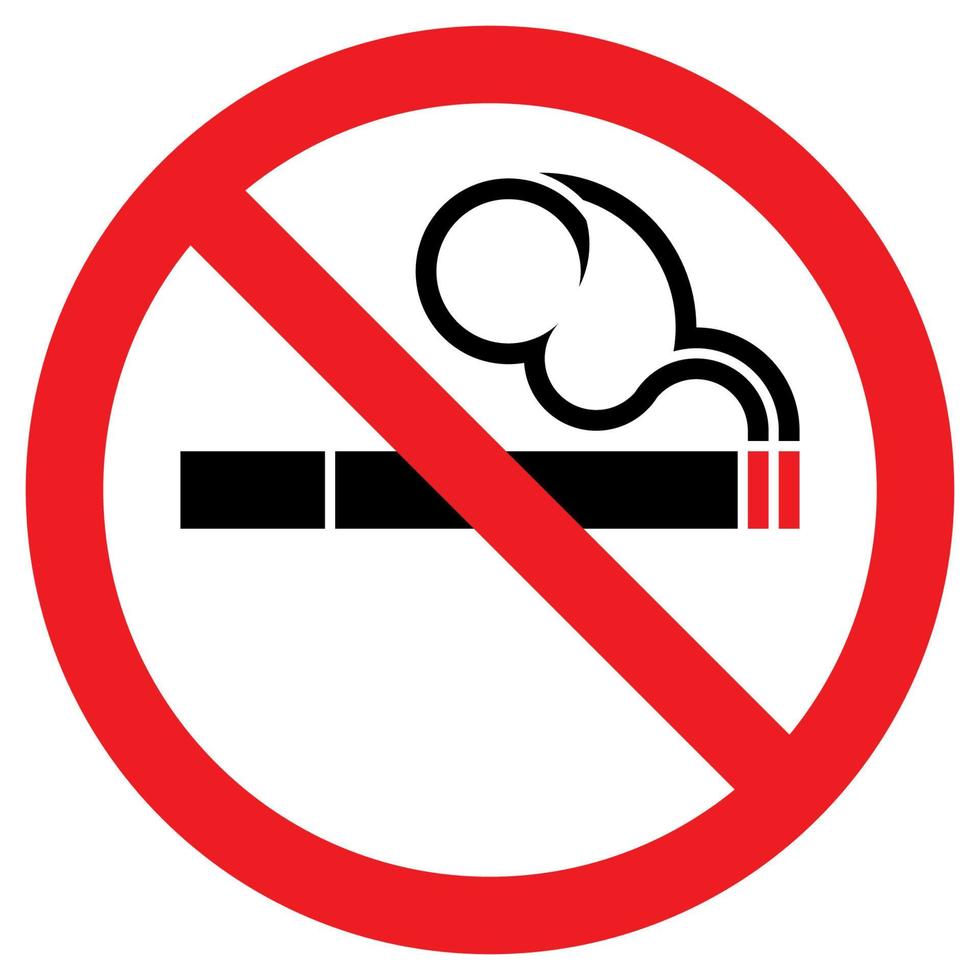 sluta röka logotyp för rökförbud skylt med hjärta som rök vektor