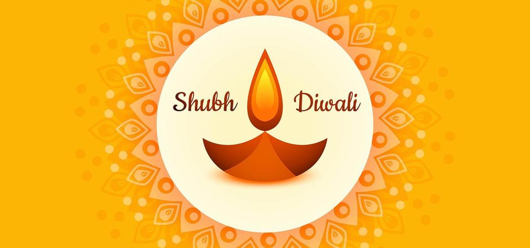 Glückliche Diwali-Tapeten-Designschablone vektor