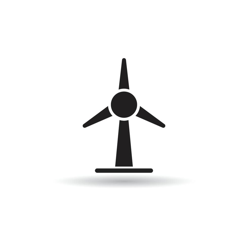 Symbol für Windkraftanlage vektor