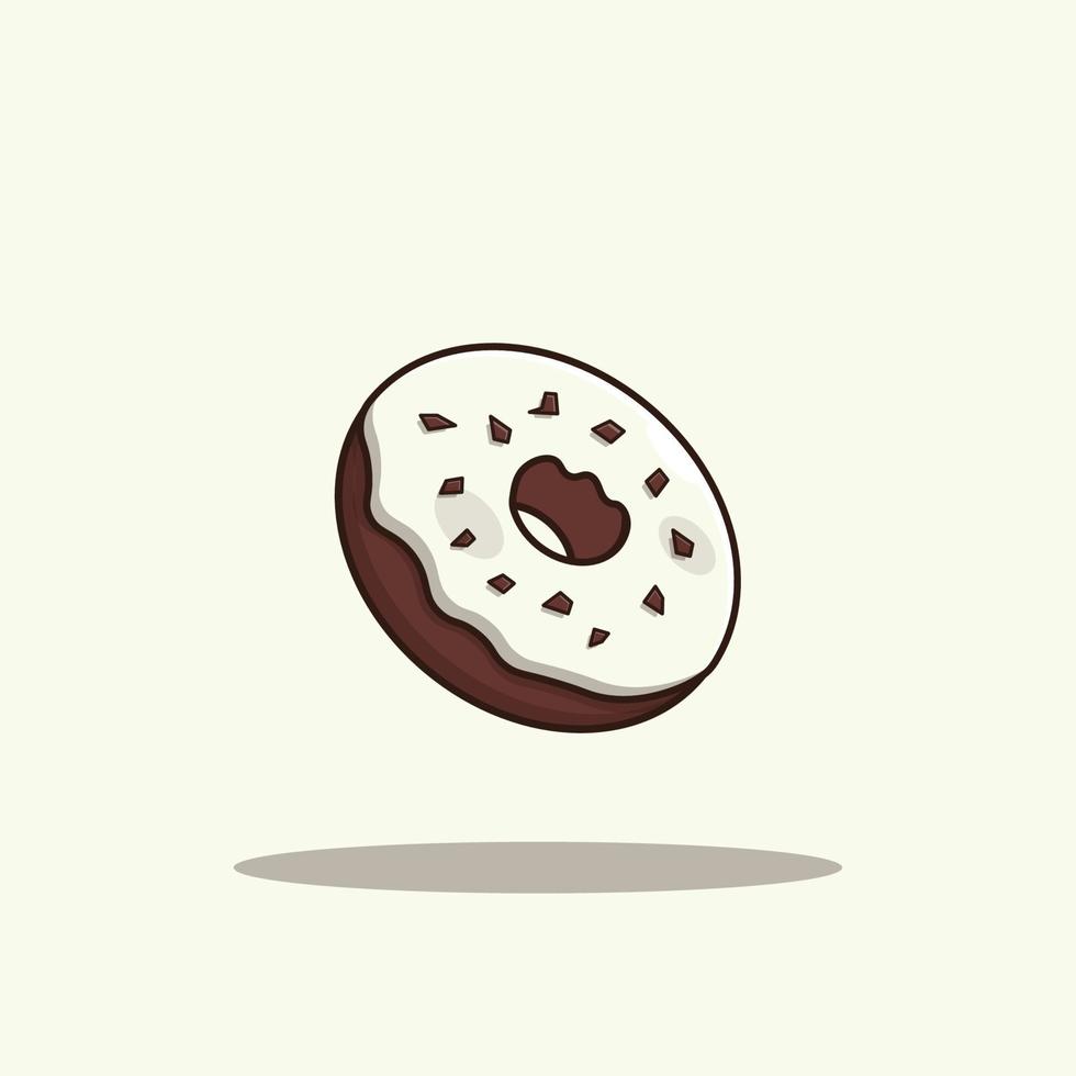 Donut-Cartoon-Vektor-Symbol-Illustration vektor