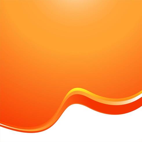 Abstrakt bakgrund för orange vågvektor vektor