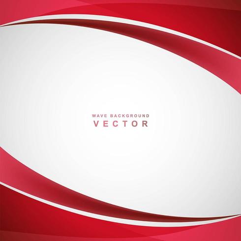 Modern stilfull design för röd våg för affär vektor