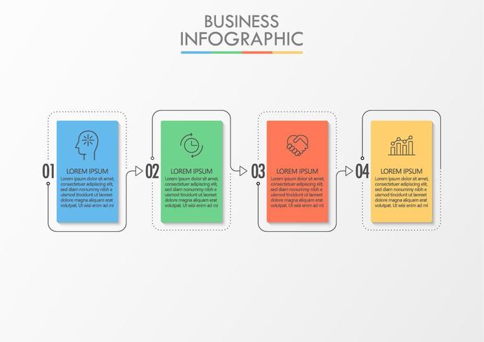 Infographic mall för presentationsverksamhet vektor