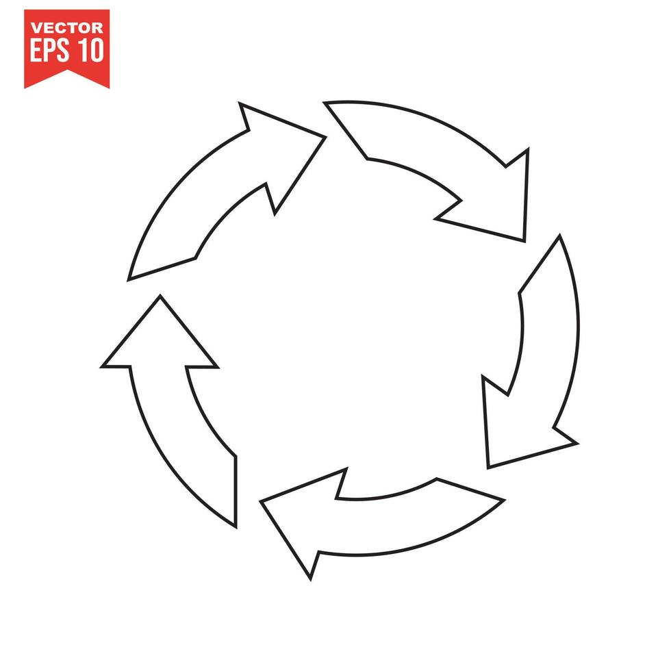 Recycling-Icon-Set, Vektor eps10.