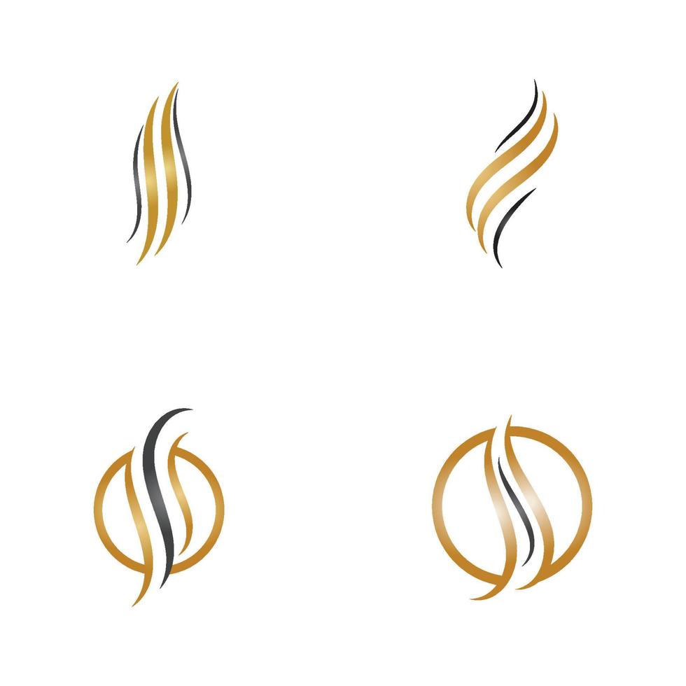 uppsättning hår ikon vektor illustration design logotyp