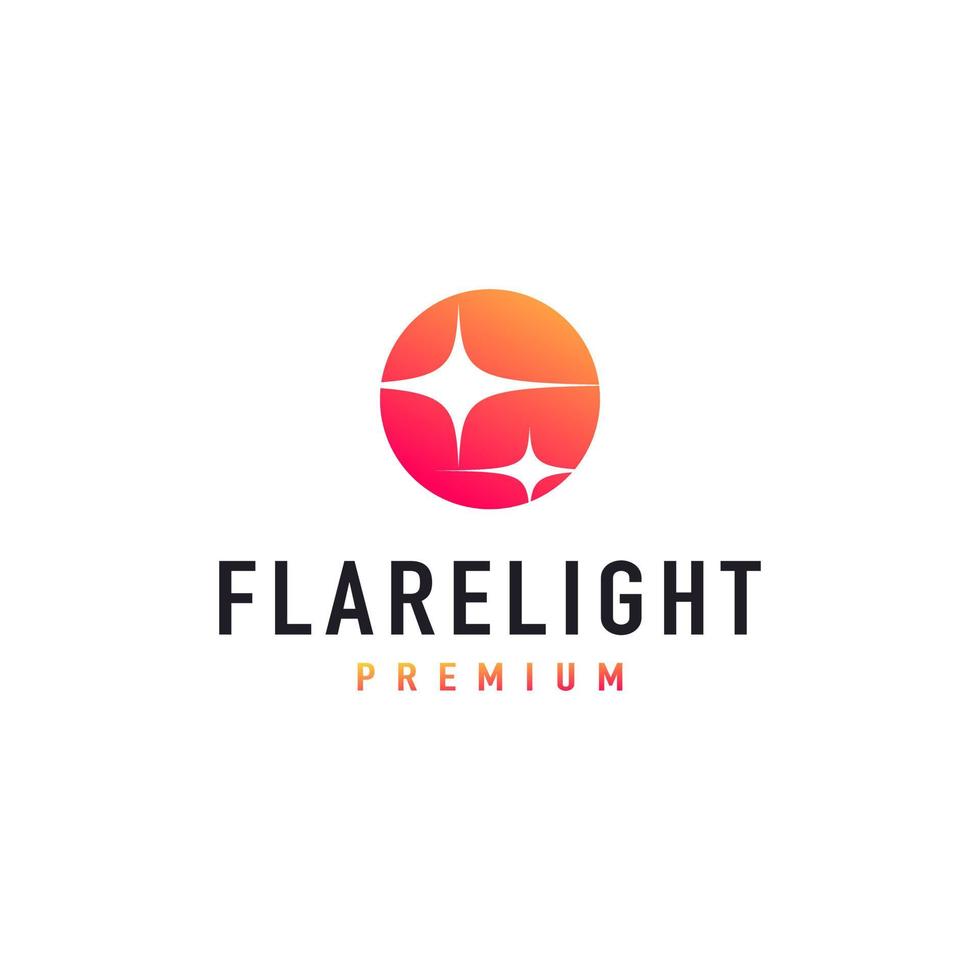 flare ljus logotyp vektor design inspiration