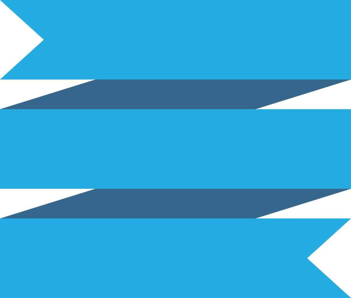 blått band banner på vit bakgrund. blått band banner tecken. vektor