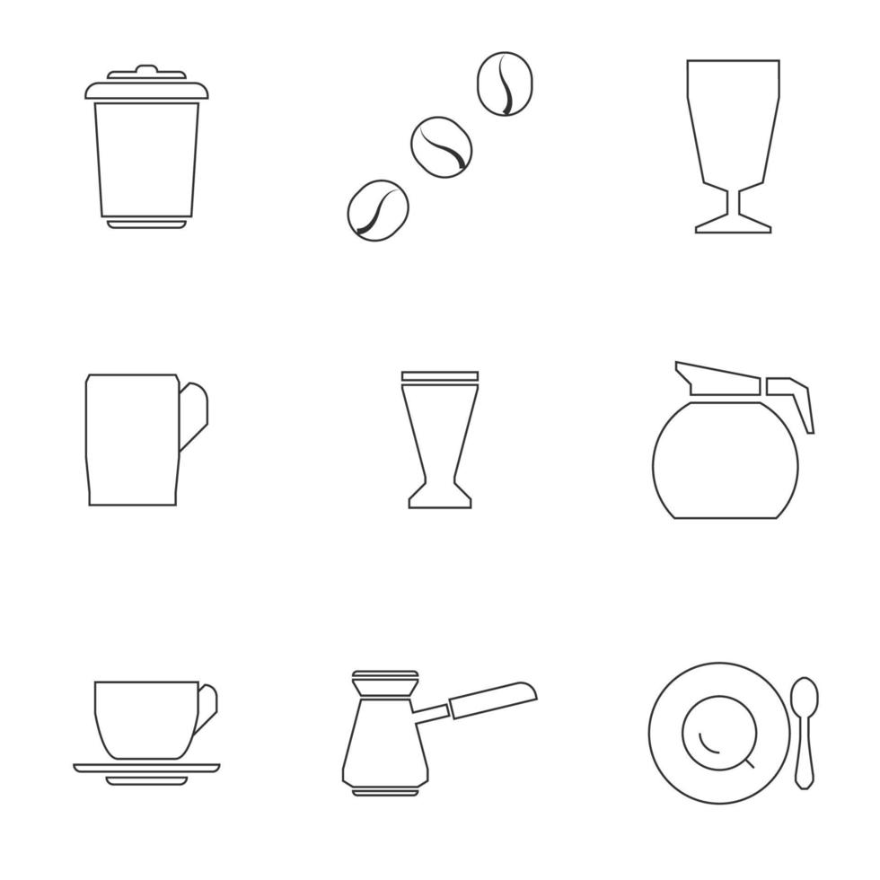 Vektor-Illustration zum Thema ein Café vektor