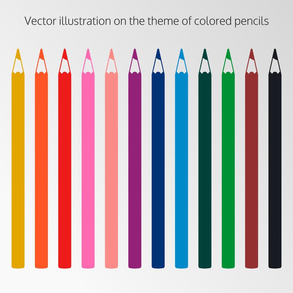 vektor illustration på temat pennor