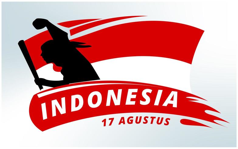 Indonesien Independence Day Hintergrund vektor