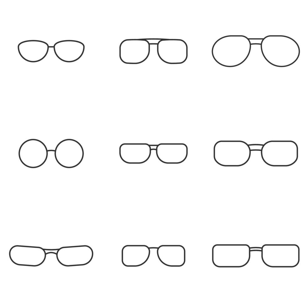 vektor illustration på temat glasögon