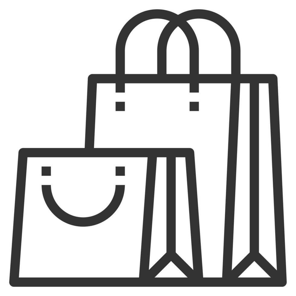 Einkaufslinie Symbol Logo Vektor
