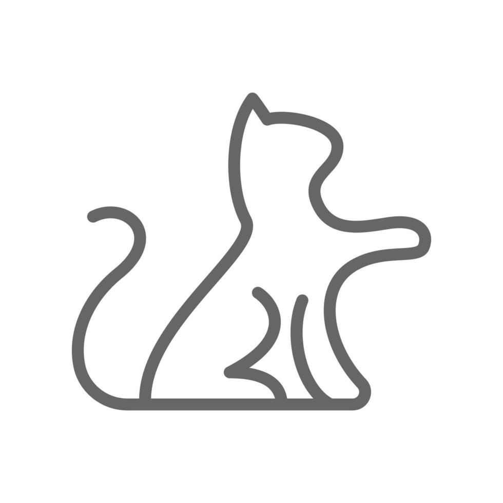 Katze-Tier-Icon-Design vektor