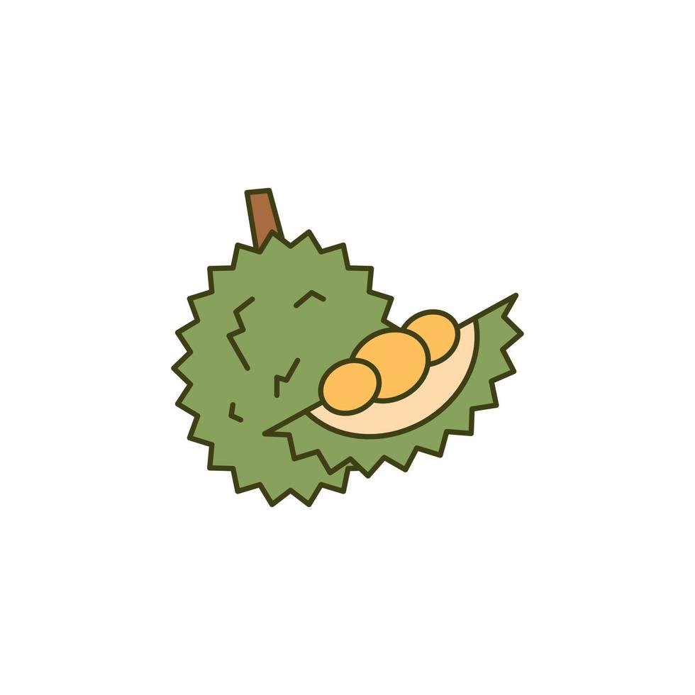 durian premium tecken symbol vektor koncept ikon