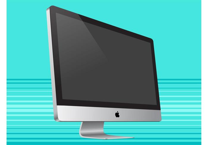 iMac-Seitenansicht vektor