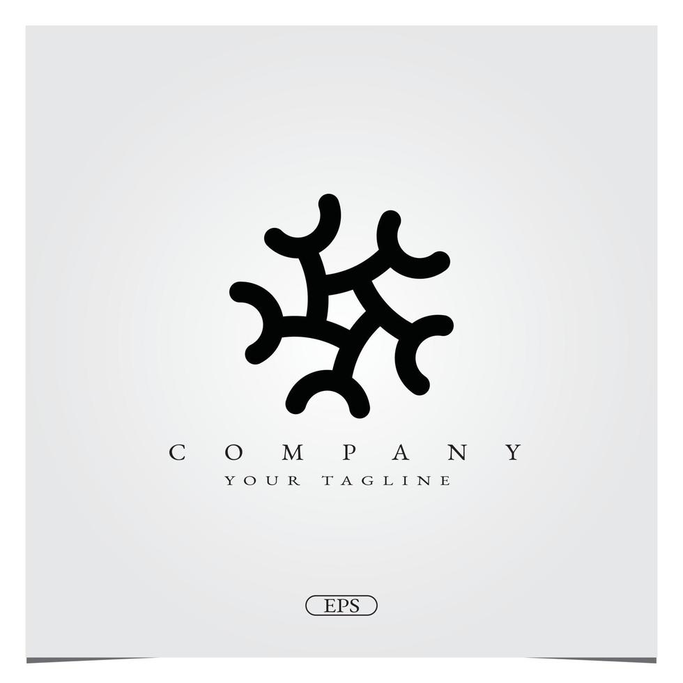 einfaches Schnee-Logo-Design Logo Premium elegante Vorlage Vektor eps 10