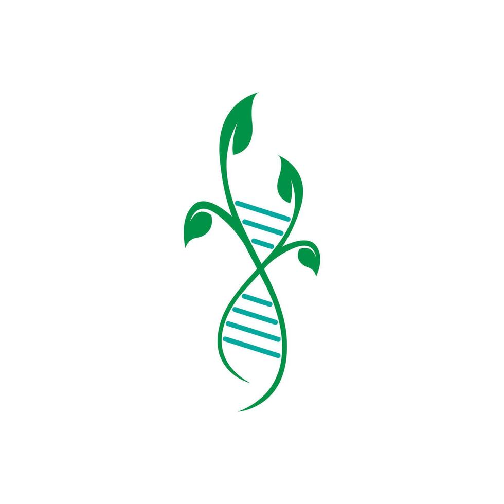 DNA, genetisches Zeichen Logo Icon Design Vektor