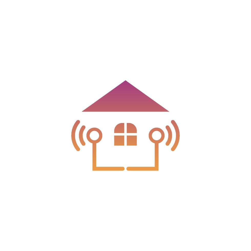 Smart-Home-Logo-Icon-Design-Konzept-Illustrationsvorlage vektor