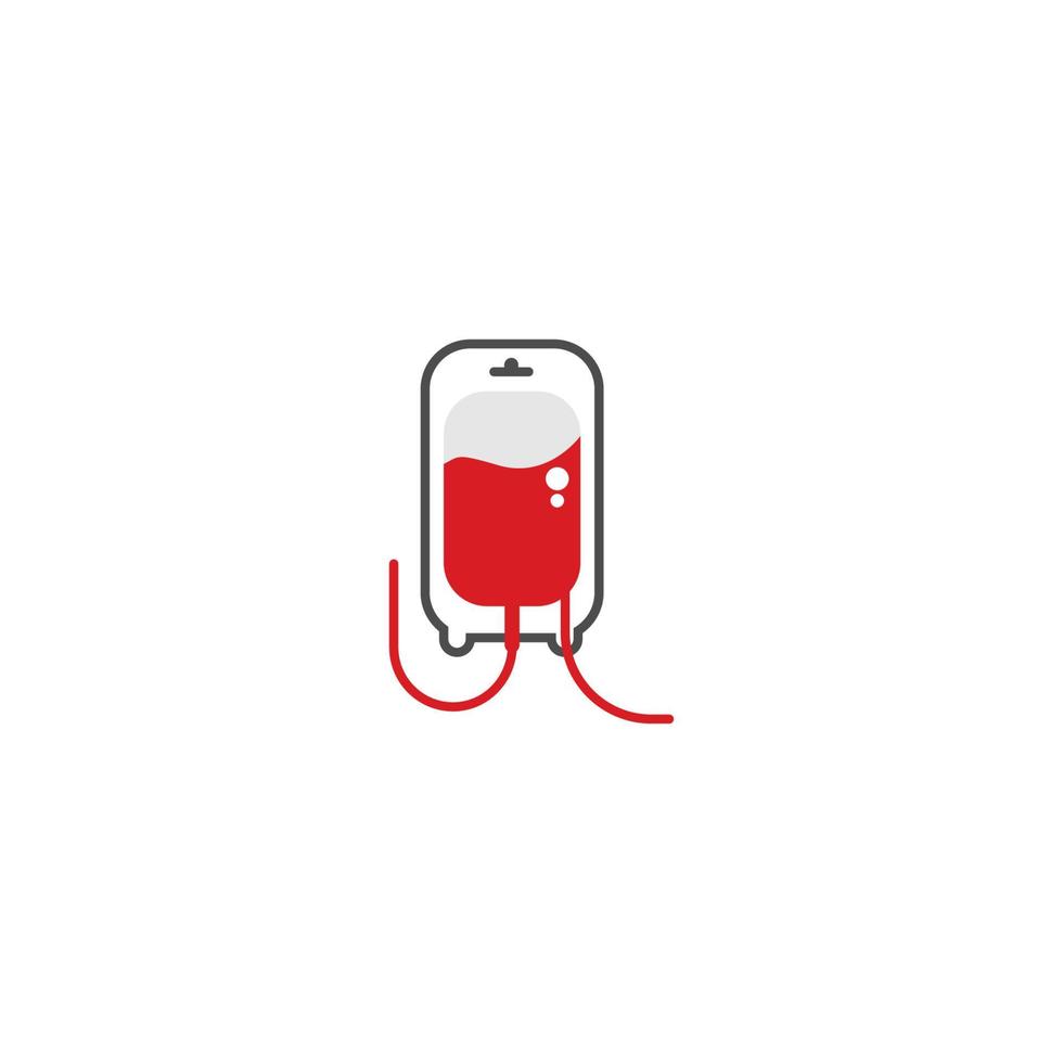 Blut-Logo-Icon-Design-Vektor-Illustration vektor