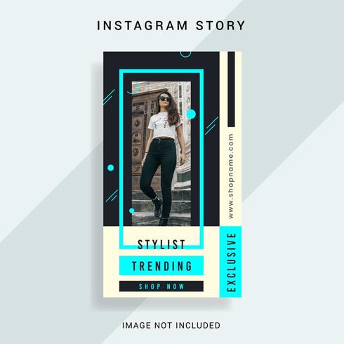 Instagram berättelsesmall vektor